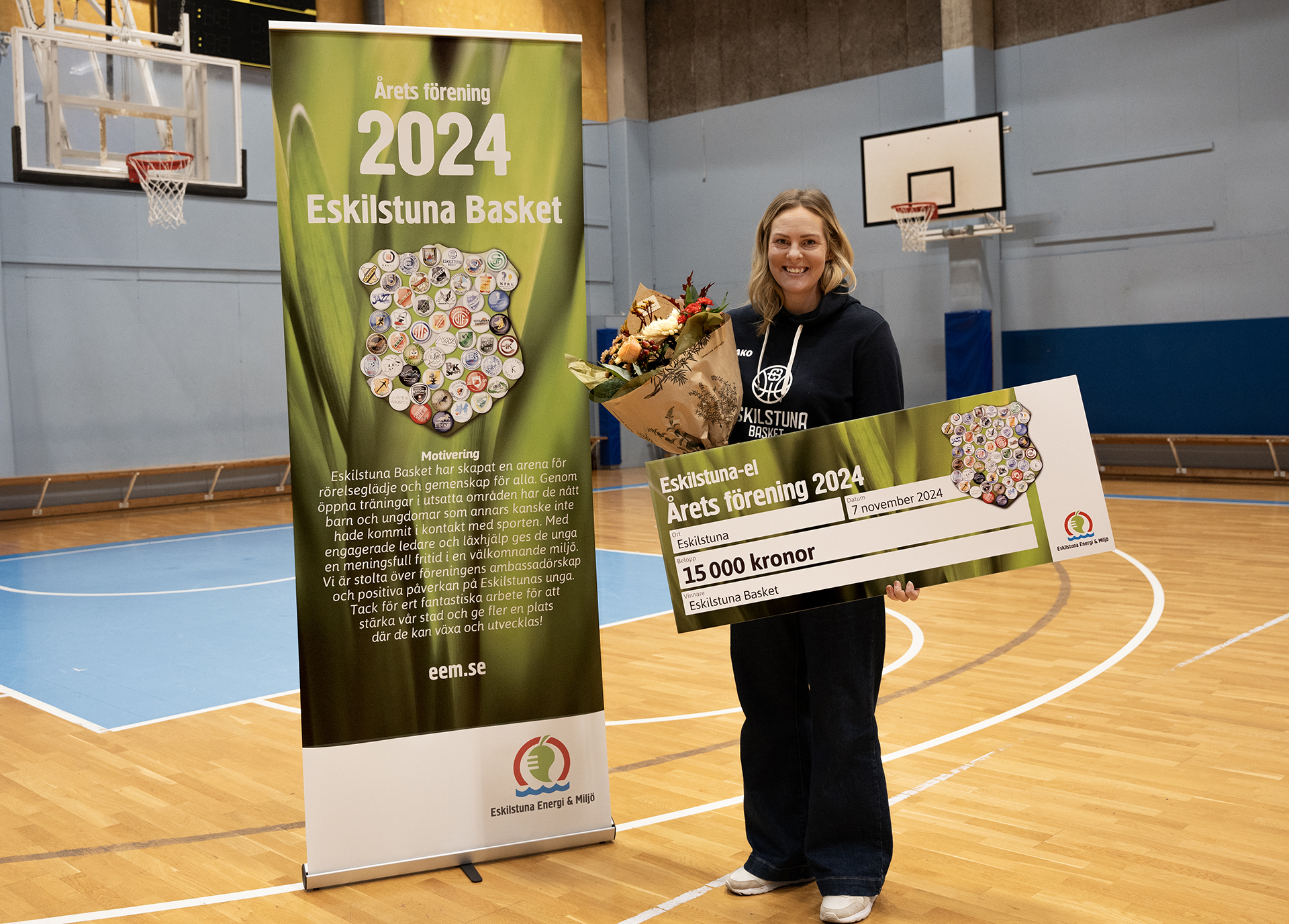 Kimona Hogestadh, ordförande i Eskilstuna Basket.